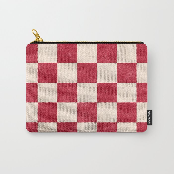 CHECKER - 001 - Tomato Carry All Pouch Gallery Image 1
