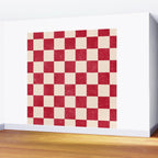 CHECKER - 001 - Tomato Wall Mural Gallery Image 2