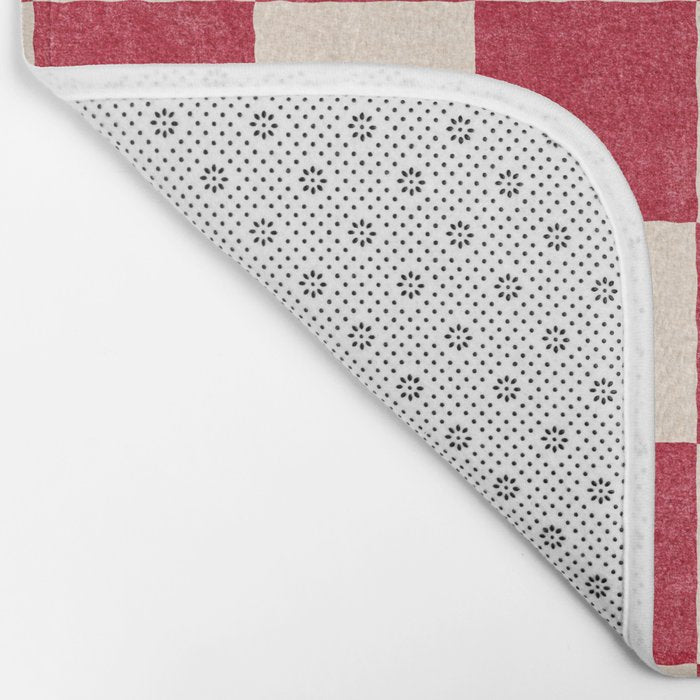 CHECKER - 001 - Tomato Bath Mat Gallery Image 2