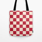 CHECKER - 001 - Tomato Tote Bag Gallery Image 1