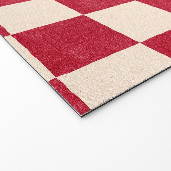 CHECKER - 001 - Tomato Welcome Mat Gallery Image 2