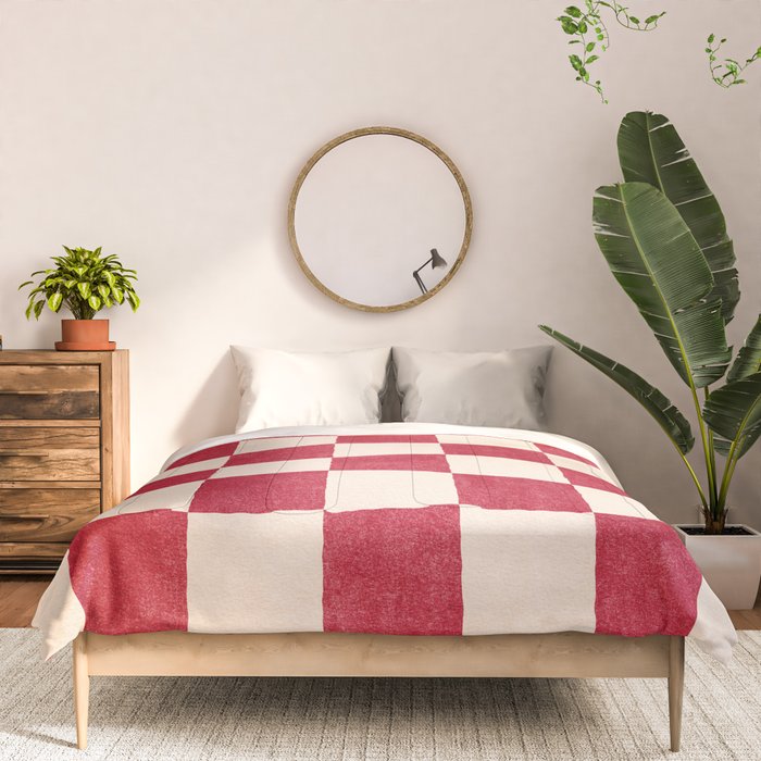 CHECKER - 001 - Tomato Comforter Gallery Image 3