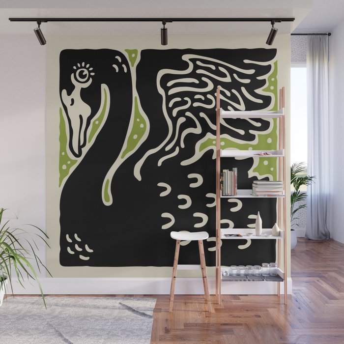 Black Swan 123 Wall Mural Gallery Image 1