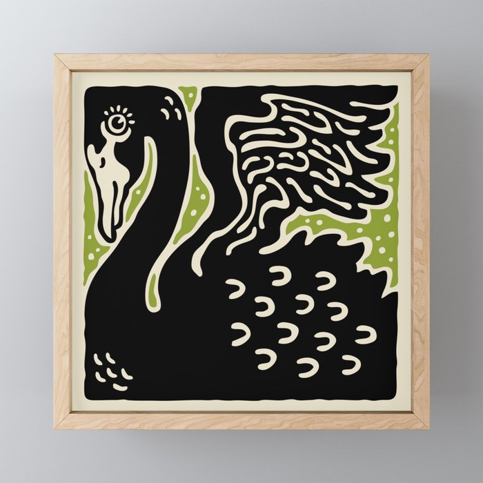 Black Swan 123 Mini Art Print Gallery Image 1