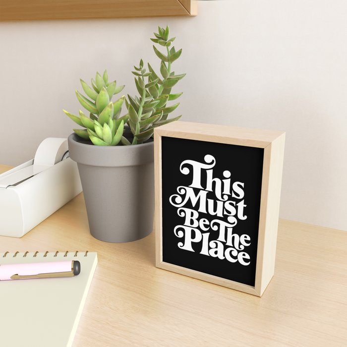 This Must Be The Place - Black & White Mini Art Print Gallery Image 2