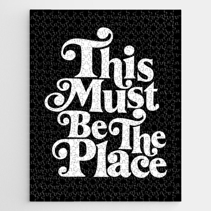 This Must Be The Place - Black & White Jigsaw Puzzle Gallery Image 1