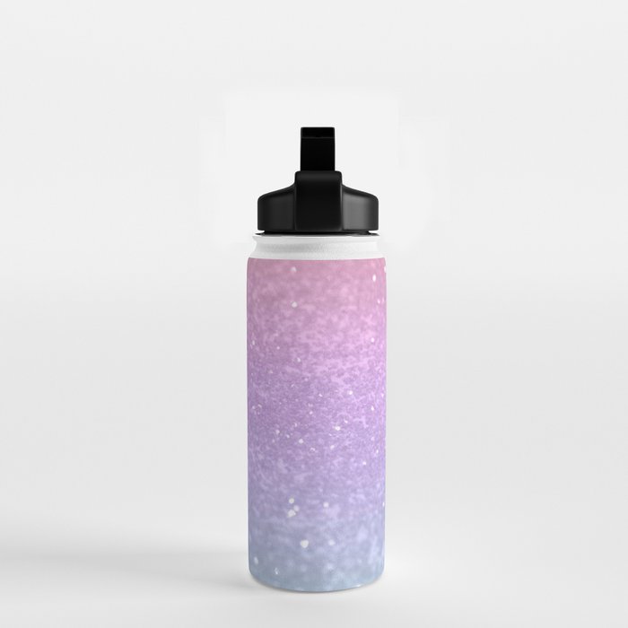 Unicorn Princess Glitter #1 (Faux Glitter) #pastel #decor #art #society6 Water Bottle Gallery Image 2
