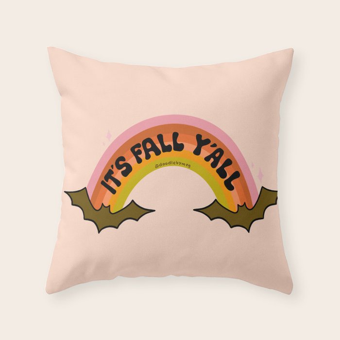 It's Fall Y'all Throw Pillow Gallery Image 6