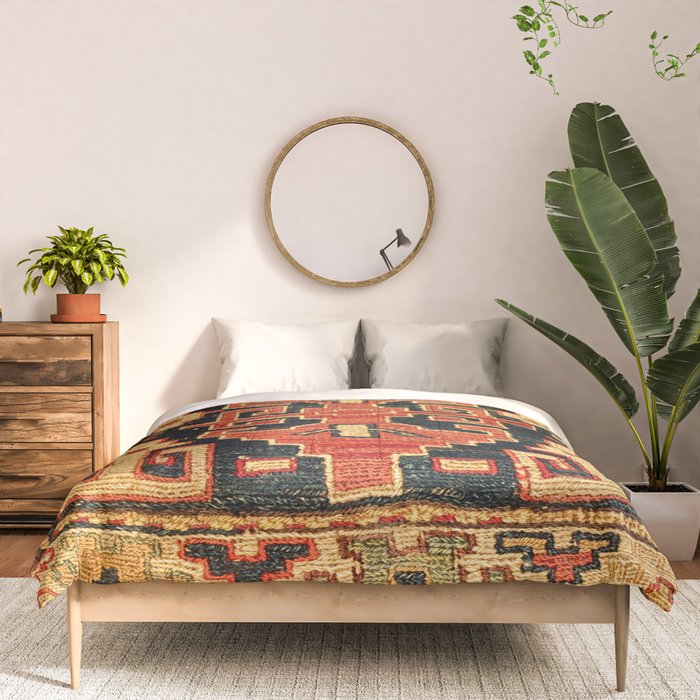 Shahsavan Sumakh Northwest Persian Azerbaijan Bag Print Comforter Gallery Image 3
