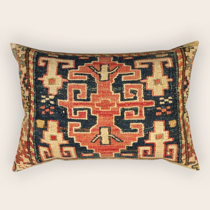 Shahsavan Sumakh Northwest Persian Azerbaijan Bag Print Rectangular Pillow Gallery Image 2