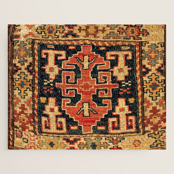 Shahsavan Sumakh Northwest Persian Azerbaijan Bag Print Jigsaw Puzzle Gallery Image 1