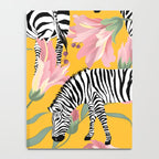 Striped For Life | Zebra Mango Forest | Modern Bohemian Wildlife Jungle | Botanical Nature Notebook Gallery Image 4