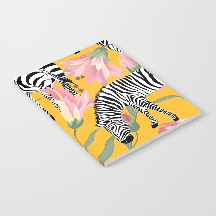 Striped For Life | Zebra Mango Forest | Modern Bohemian Wildlife Jungle | Botanical Nature Notebook Gallery Image 1