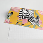 Striped For Life | Zebra Mango Forest | Modern Bohemian Wildlife Jungle | Botanical Nature Wrapping Paper Gallery Image 2