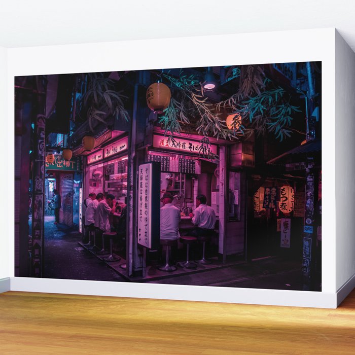 Ramen Corner in Tokyo Wall Mural Gallery Image 2