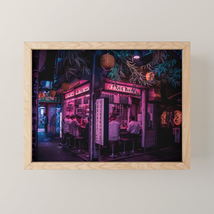 Ramen Corner in Tokyo Mini Art Print Gallery Image 1