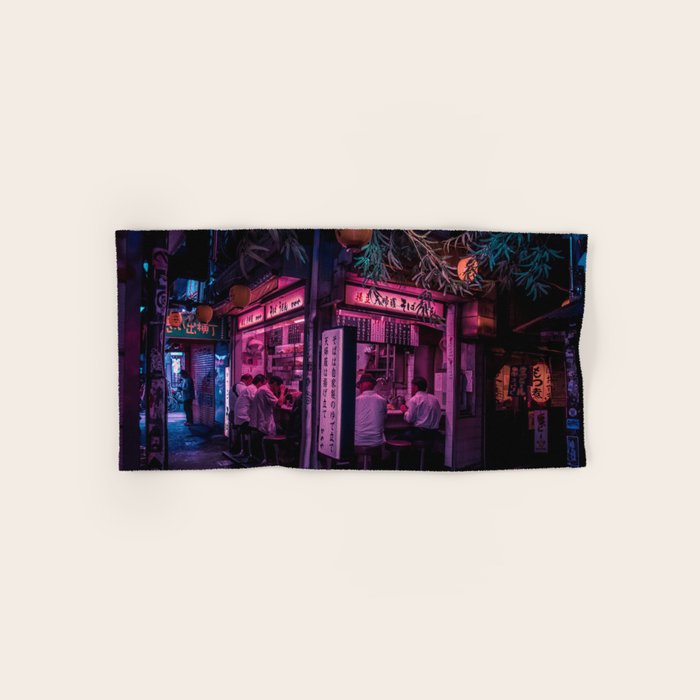 Ramen Corner in Tokyo Bath Towel Gallery Image 1