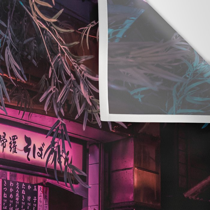 Ramen Corner in Tokyo Wall Tapestry Gallery Image 3