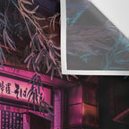 Ramen Corner in Tokyo Wall Tapestry Gallery Image 3