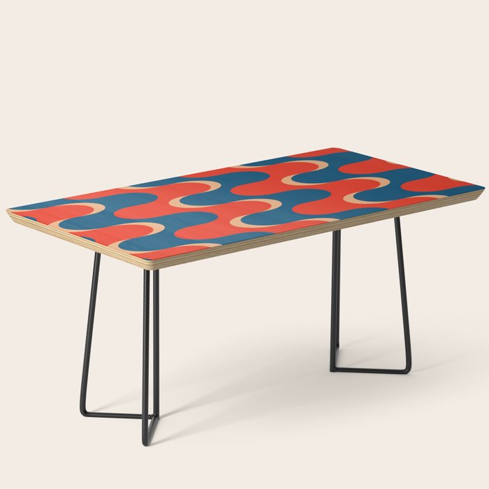 Retro groovy vintage 70s pattern Coffee Table Gallery Image 1