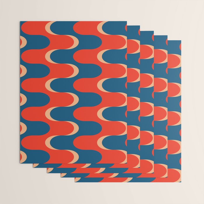 Retro groovy vintage 70s pattern Wrapping Paper Gallery Image 3