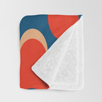 Retro groovy vintage 70s pattern Throw Blanket Gallery Image 3
