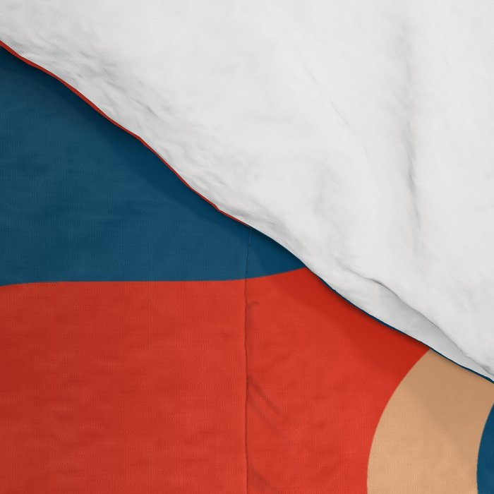 Retro groovy vintage 70s pattern Comforter Gallery Image 4