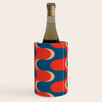 Retro groovy vintage 70s pattern Wine Chiller Gallery Image 1