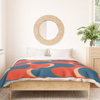 Retro groovy vintage 70s pattern Duvet Cover Gallery Image 3