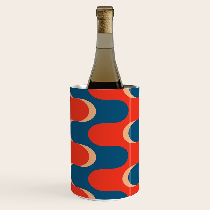 Retro groovy vintage 70s pattern Wine Chiller Gallery Image 2