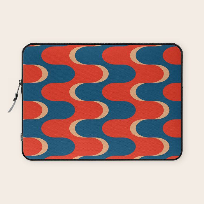 Retro groovy vintage 70s pattern Laptop Sleeve Gallery Image 1