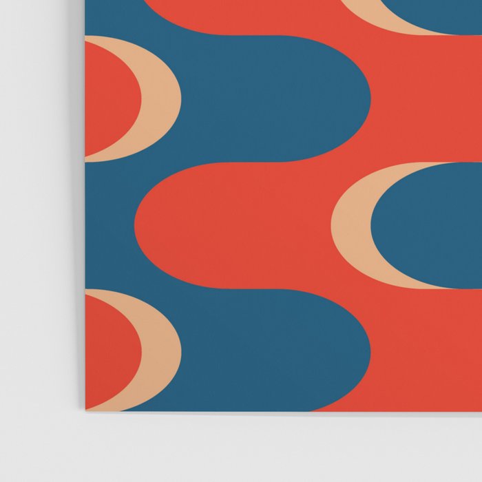 Retro groovy vintage 70s pattern Poster Gallery Image 3