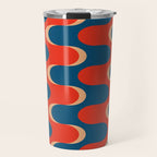 Retro groovy vintage 70s pattern Travel Mug Gallery Image 1