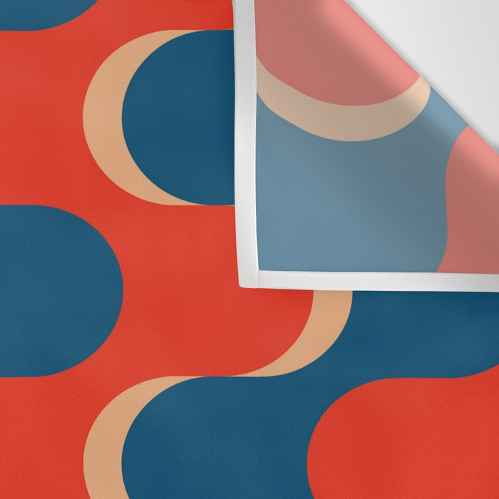 Retro groovy vintage 70s pattern Wall Tapestry Gallery Image 3