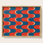 Retro groovy vintage 70s pattern Serving Tray Gallery Image 1