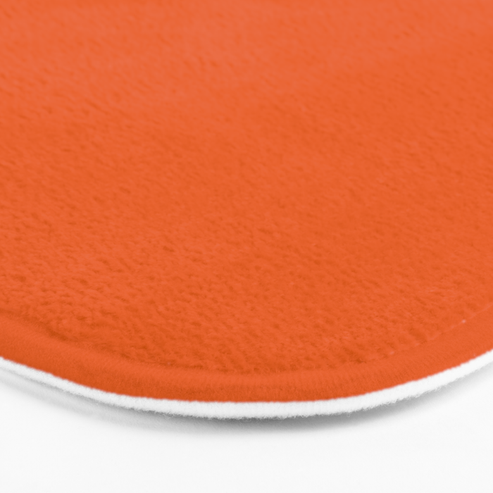 Orange Soda Solid Summer Party Color Bath Mat Gallery Image 3
