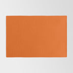 Orange Soda Solid Summer Party Color Rug Gallery Image 2