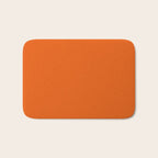 Orange Soda Solid Summer Party Color Bath Mat Gallery Image 1