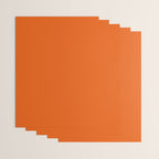 Orange Soda Solid Summer Party Color Wrapping Paper Gallery Image 3