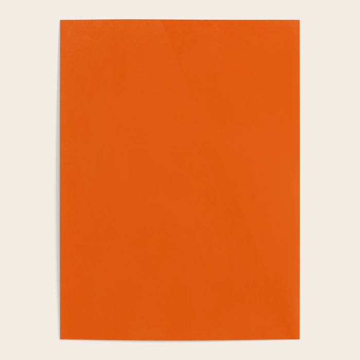 Orange Soda Solid Summer Party Color Poster Gallery Image 4