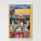 The Story of the Princess of the Blue Pavillion Antique Indian Miniature Painted Illustration Stationery Card Gallery Image 2