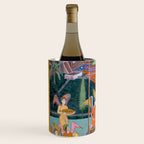 The Story of the Princess of the Blue Pavillion Antique Indian Miniature Painted Illustration Wine Chiller Gallery Image 2