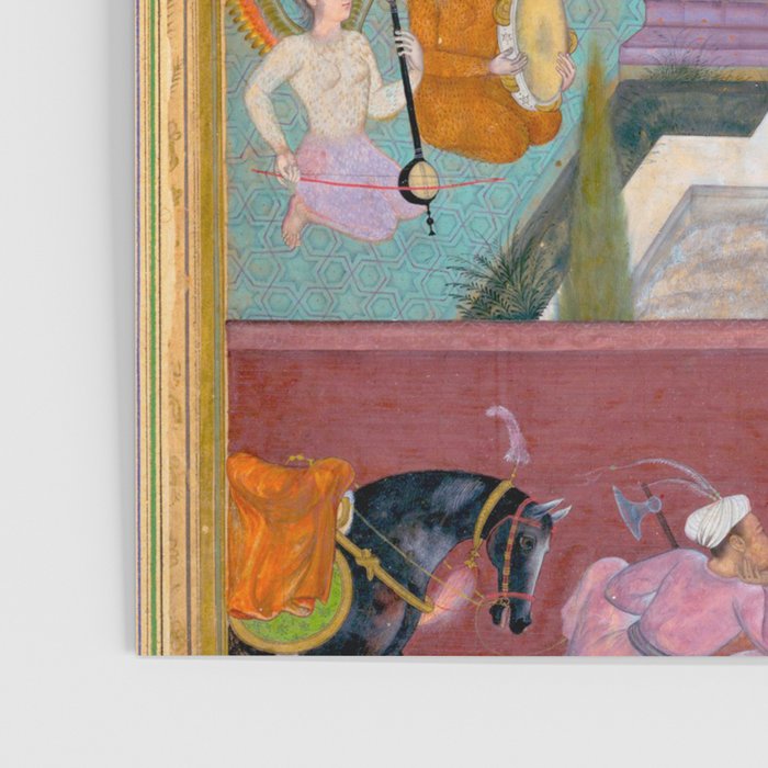 The Story of the Princess of the Blue Pavillion Antique Indian Miniature Painted Illustration Poster Gallery Image 3