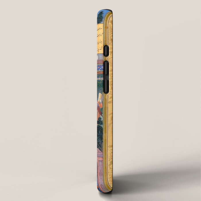 The Story of the Princess of the Blue Pavillion Antique Indian Miniature Painted Illustration iPhone Case Gallery Image 2