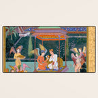 The Story of the Princess of the Blue Pavillion Antique Indian Miniature Painted Illustration Desk Mat Gallery Image 3
