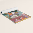 The Story of the Princess of the Blue Pavillion Antique Indian Miniature Painted Illustration Yoga Mat Gallery Image 2