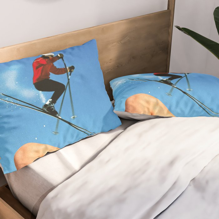 Skiing Time! Pillow Sham Gallery Image 2