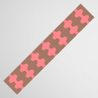 Wavy Stripes Ogee A-Go-Go Eclectic Vertical Pattern in Mocha and Soft Pink Table Runner Gallery Image 3