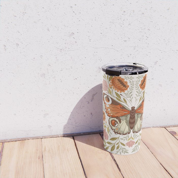 William Morris Inspired Butterfly Travel Mug Gallery Image 4