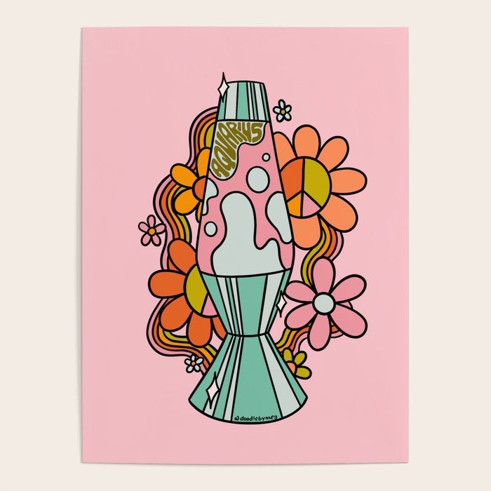 Aquarius Lava Lamp Poster Gallery Image 1